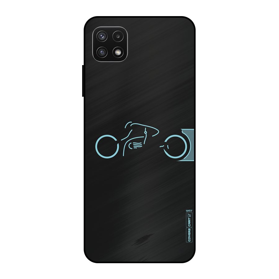 Blue Ride Metal Back Case for Galaxy A22 5G