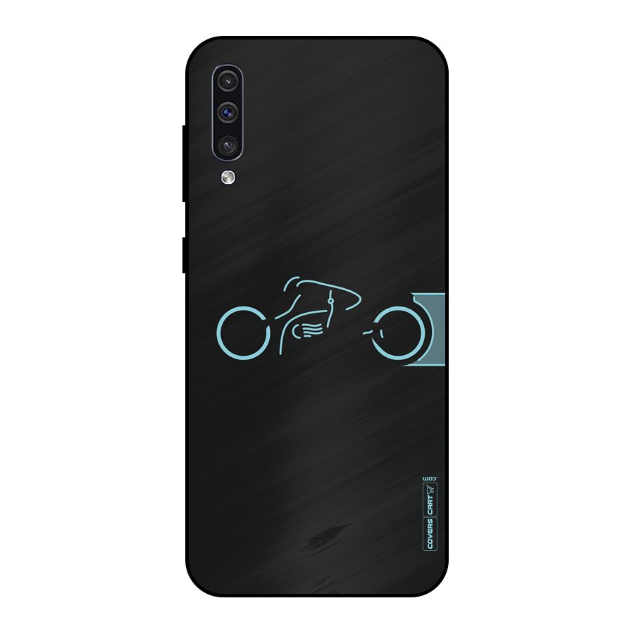 Blue Ride Metal Back Case for Galaxy A50s