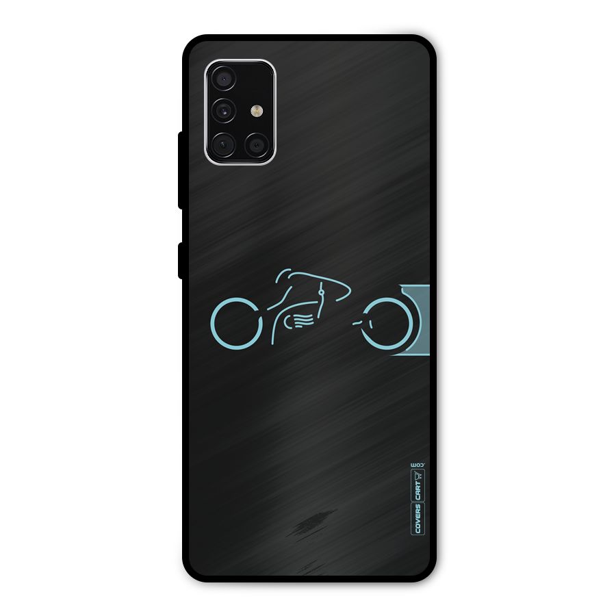 Blue Ride Metal Back Case for Galaxy A51