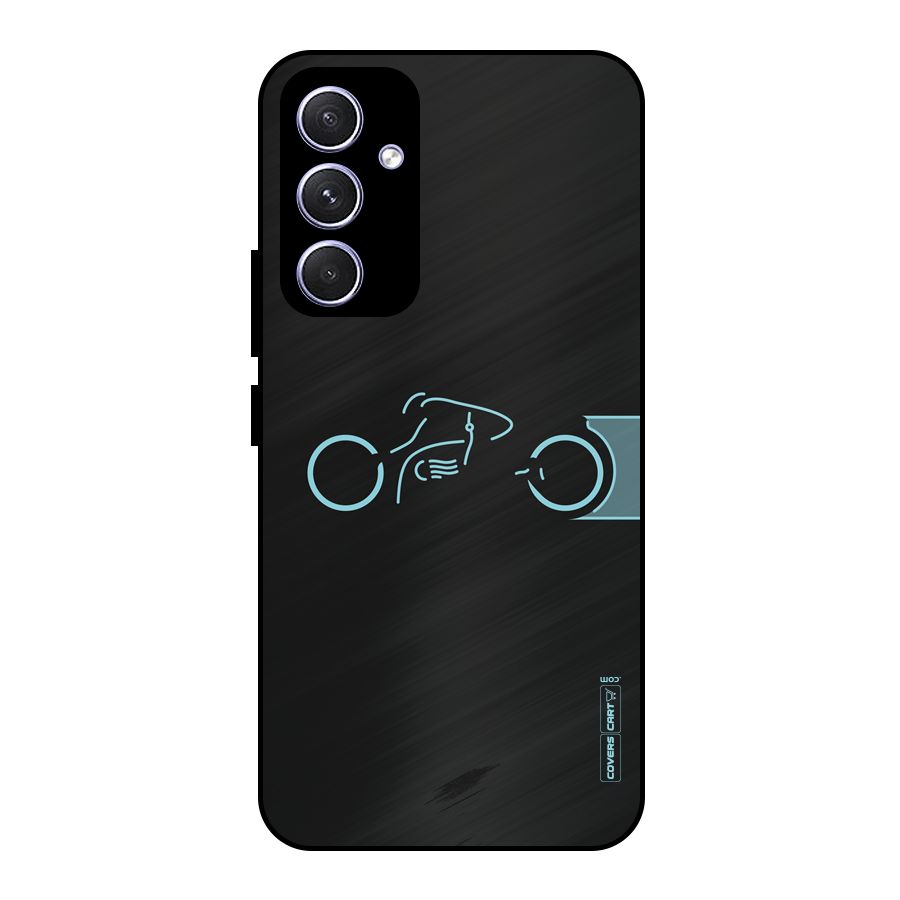 Blue Ride Metal Back Case for Galaxy A54