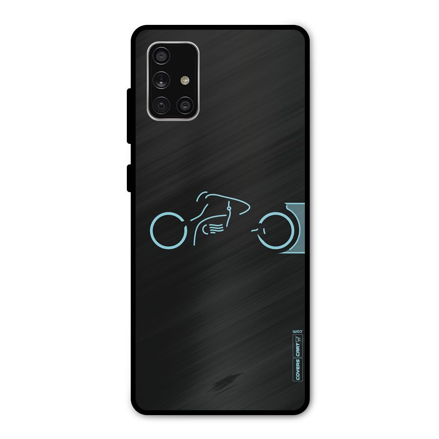 Blue Ride Metal Back Case for Galaxy A71