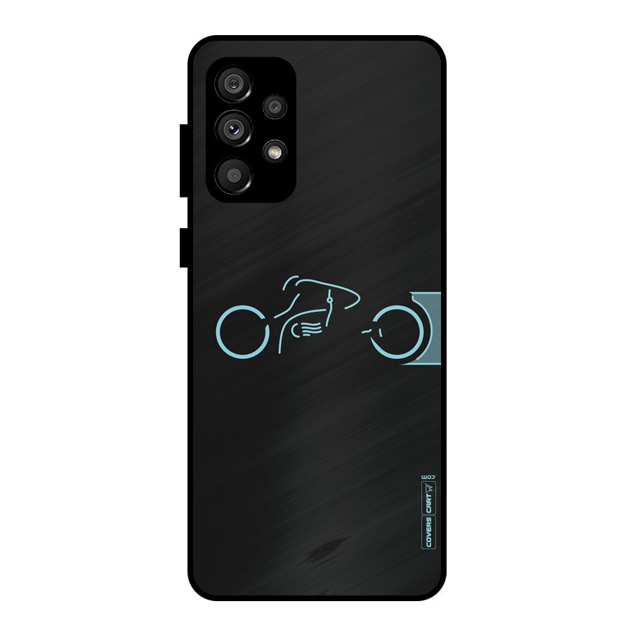 Blue Ride Metal Back Case for Galaxy A73 5G
