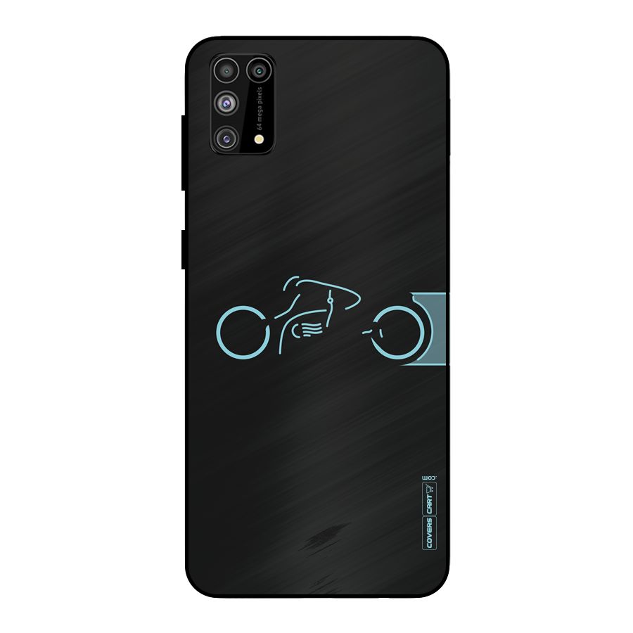 Blue Ride Metal Back Case for Galaxy F41