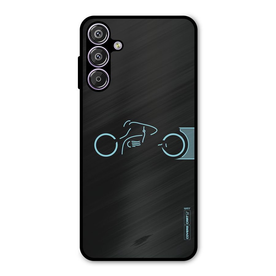 Blue Ride Metal Back Case for Galaxy M15