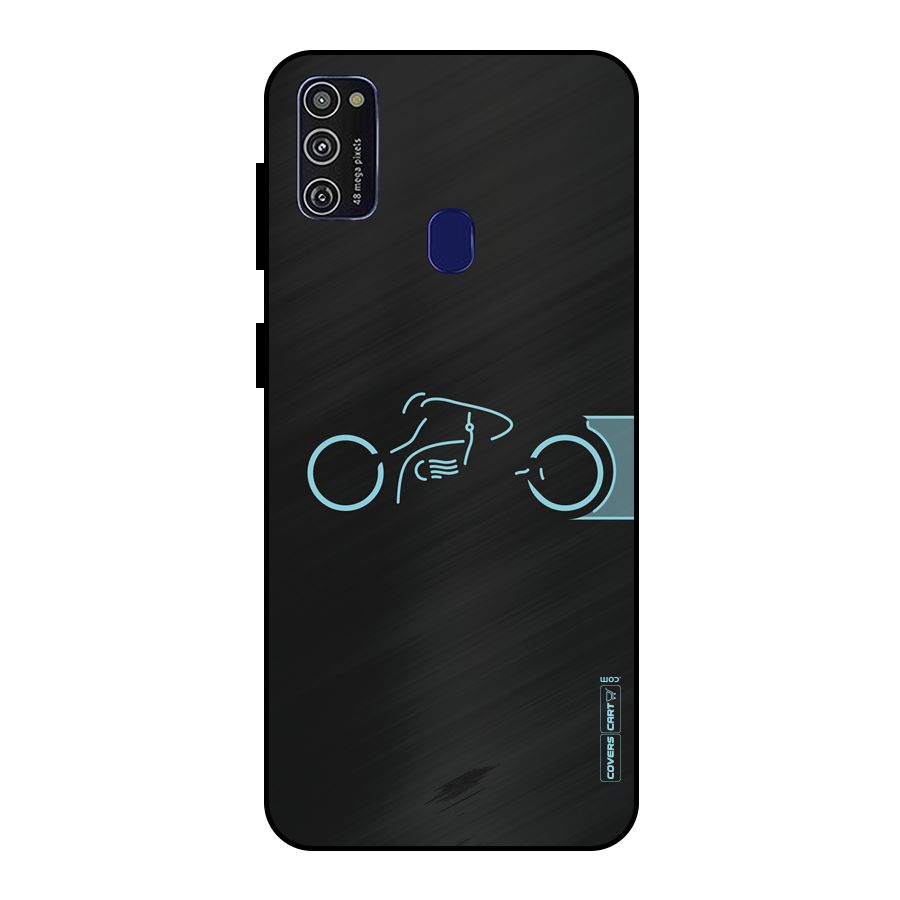 Blue Ride Metal Back Case for Galaxy M30s