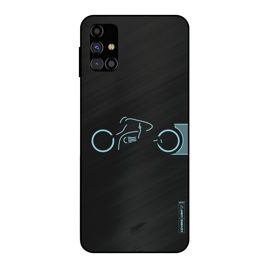 Blue Ride Metal Back Case for Galaxy M31s