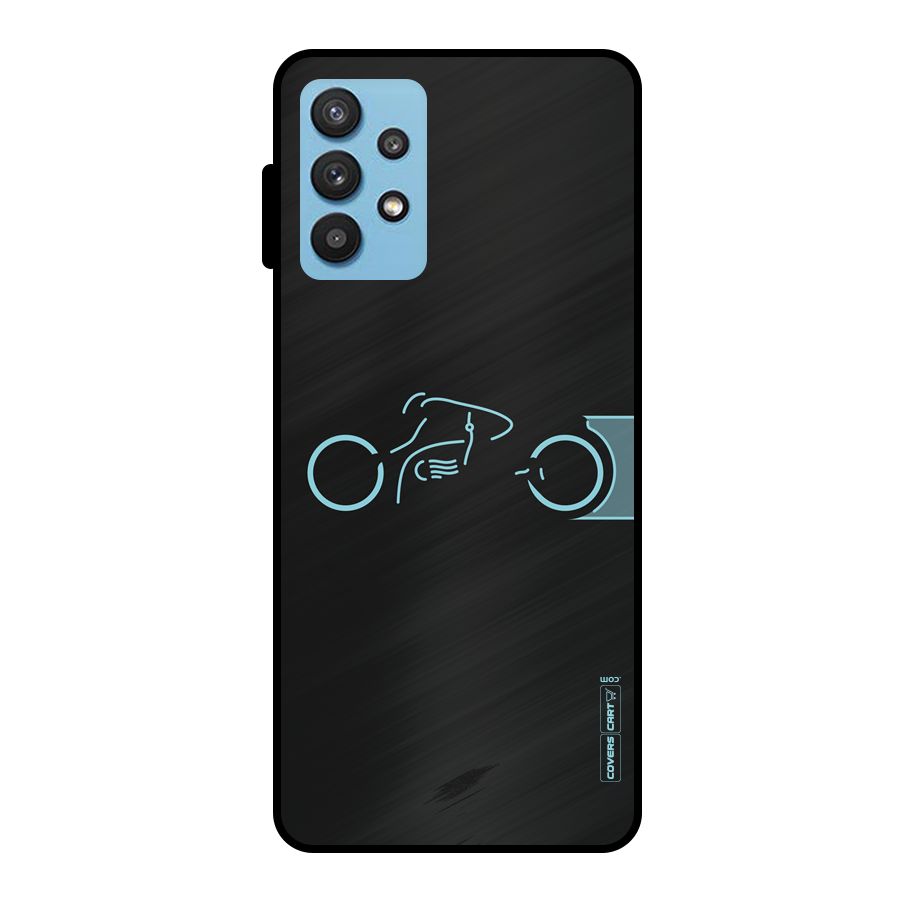 Blue Ride Metal Back Case for Galaxy M32 5G