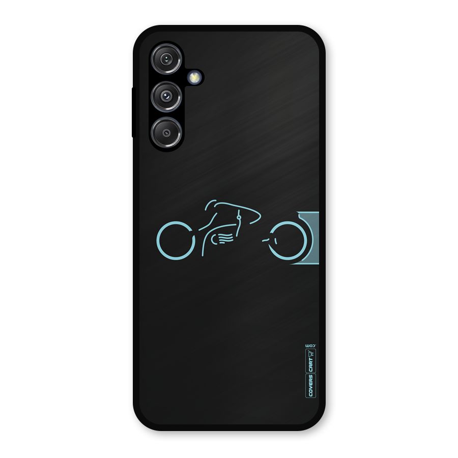 Blue Ride Metal Back Case for Galaxy M34 5G