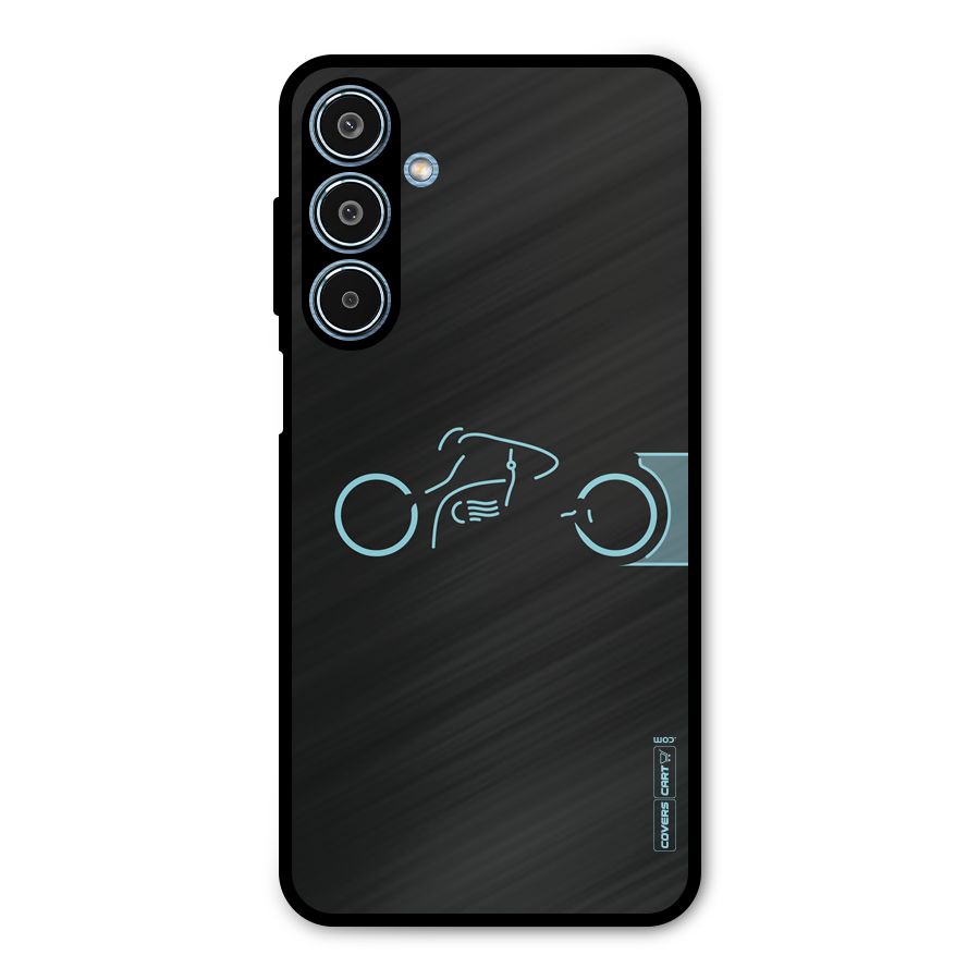 Blue Ride Metal Back Case for Galaxy M35