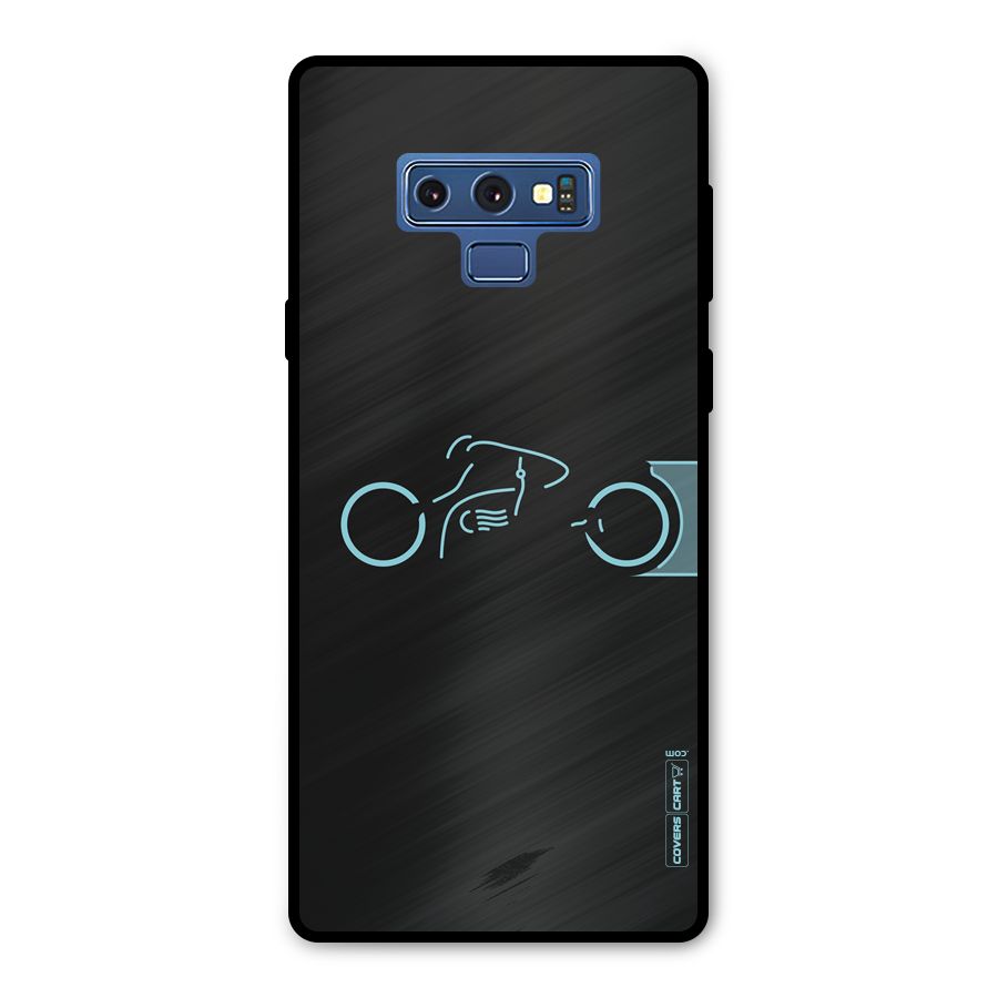 Blue Ride Metal Back Case for Galaxy Note 9