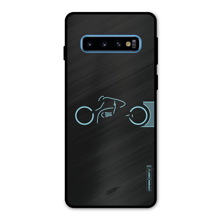 Blue Ride Metal Back Case for Galaxy S10