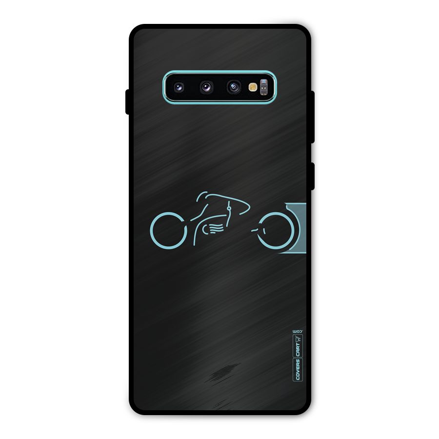 Blue Ride Metal Back Case for Galaxy S10 Plus
