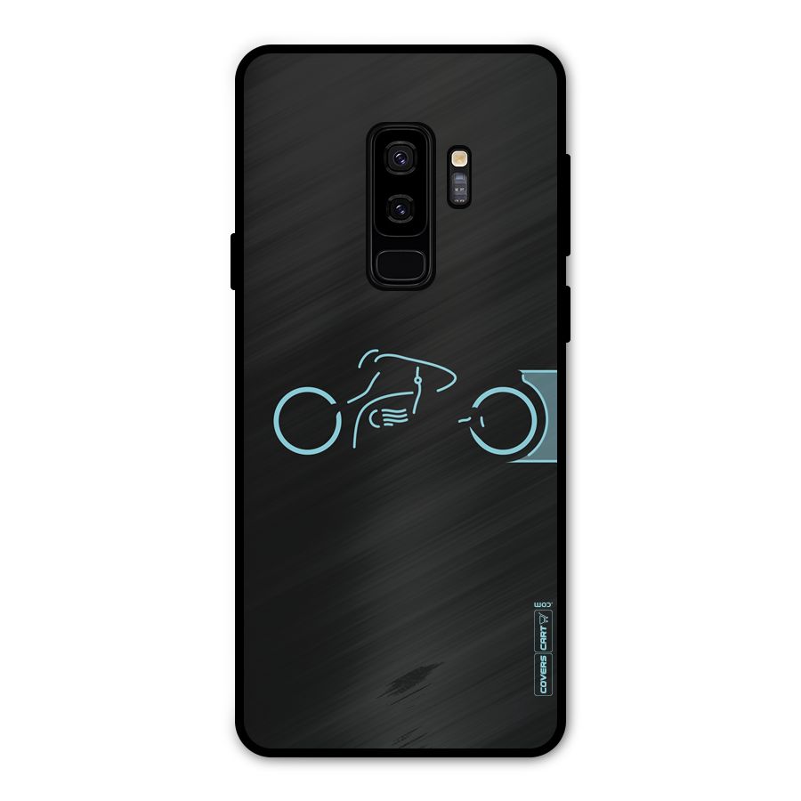 Blue Ride Metal Back Case for Galaxy S9 Plus