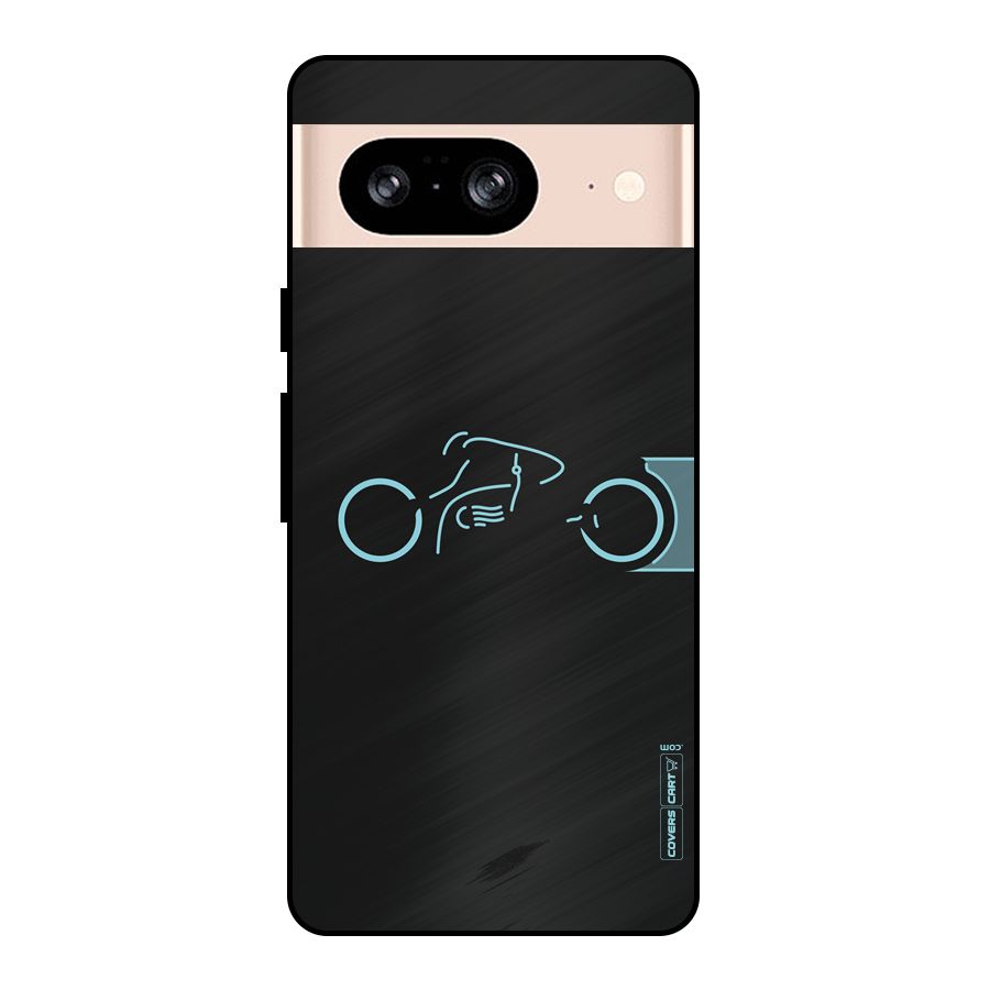 Blue Ride Metal Back Case for Google Pixel 8