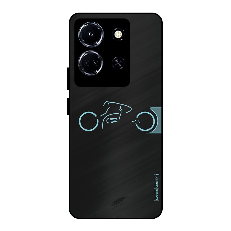 Blue Ride Metal Back Case for Infinix Note 30 5G