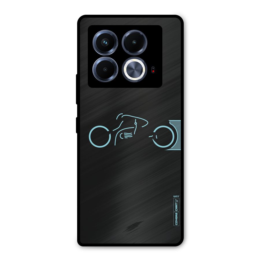 Blue Ride Metal Back Case for Infinix Note 40 5G