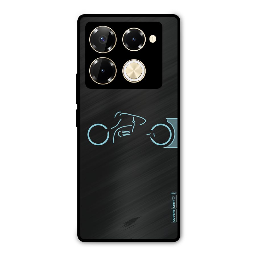 Blue Ride Metal Back Case for Infinix Note 40 Pro