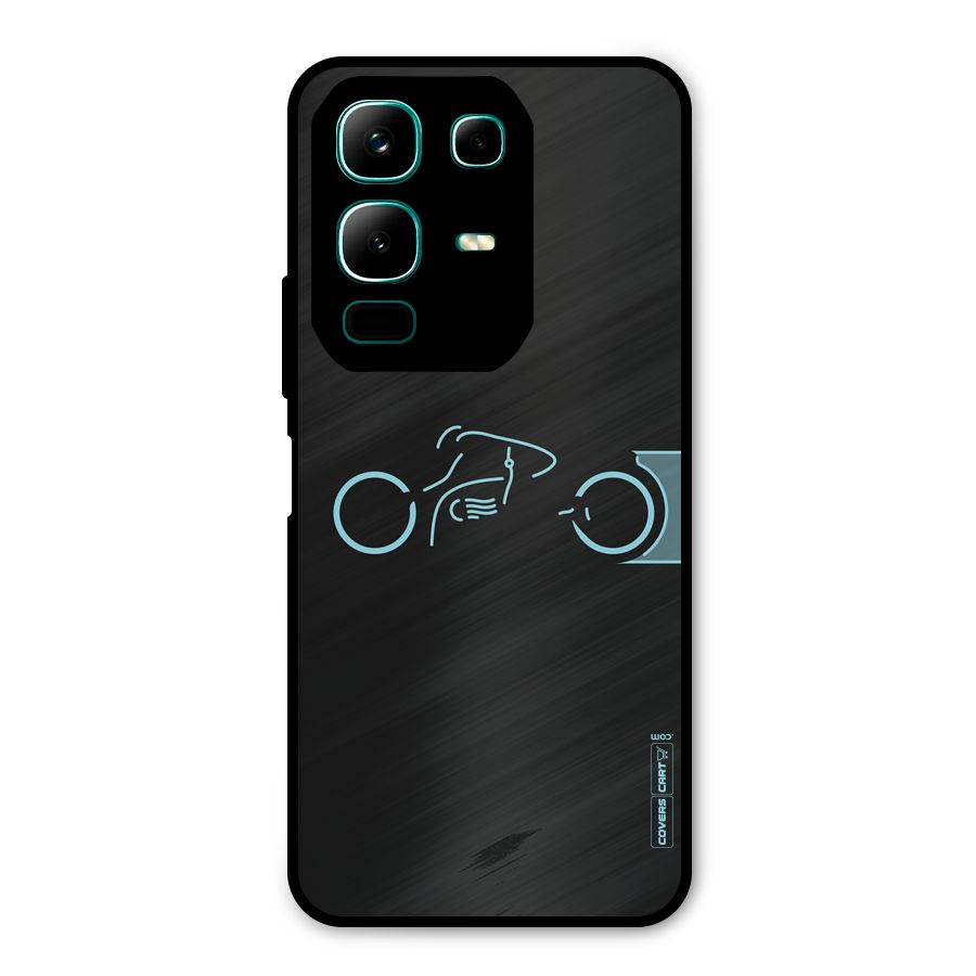 Blue Ride Metal Back Case for Infinix Note 50x