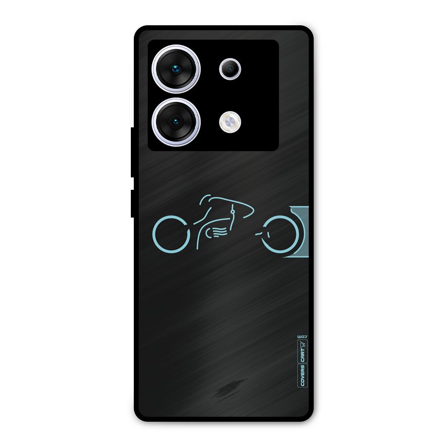 Blue Ride Metal Back Case for Infinix Zero 30 5G