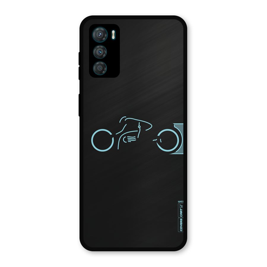 Blue Ride Metal Back Case for Moto G42