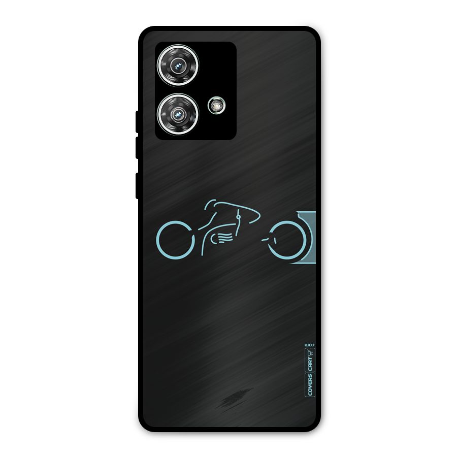 Blue Ride Metal Back Case for Motorola Edge 40 Neo