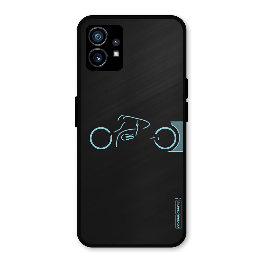 Blue Ride Metal Back Case for Nothing Phone 1