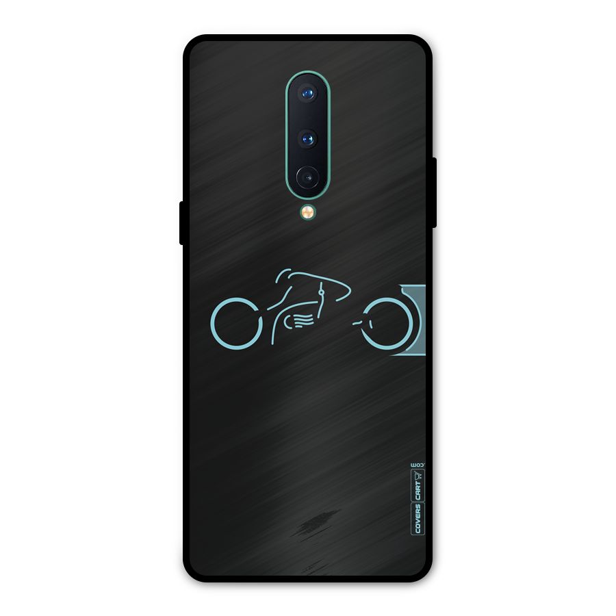 Blue Ride Metal Back Case for OnePlus 8