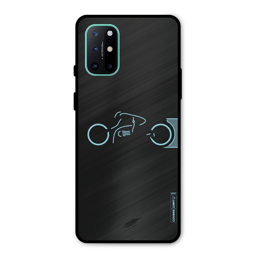 Blue Ride Metal Back Case for OnePlus 8T