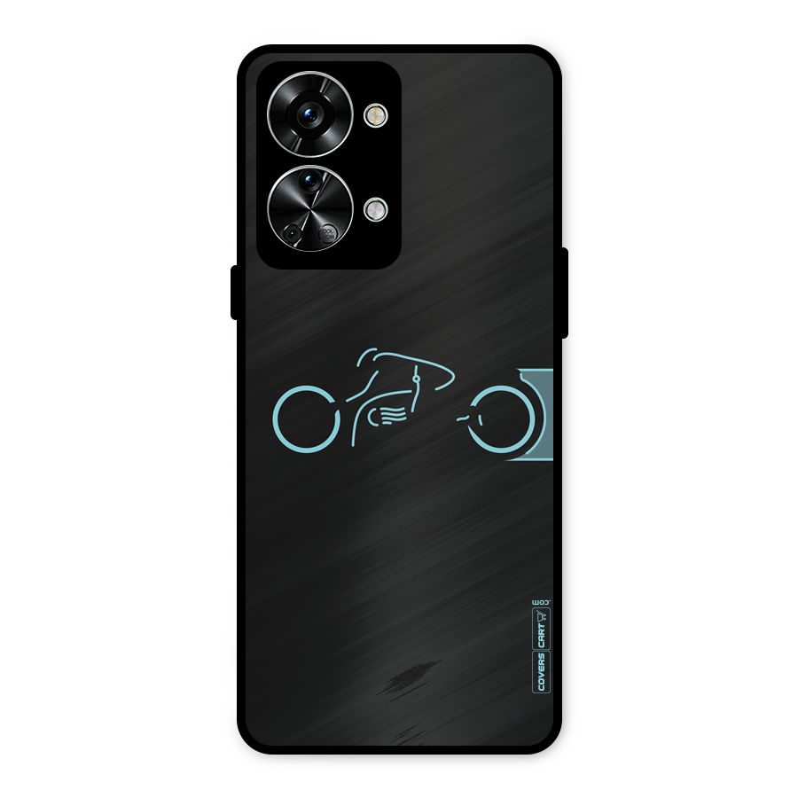 Blue Ride Metal Back Case for OnePlus Nord 2T