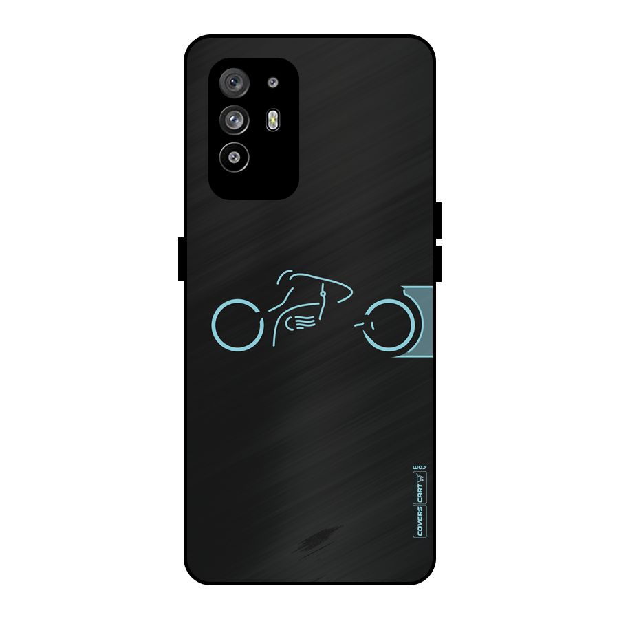 Blue Ride Metal Back Case for Oppo F19 Pro Plus 5G