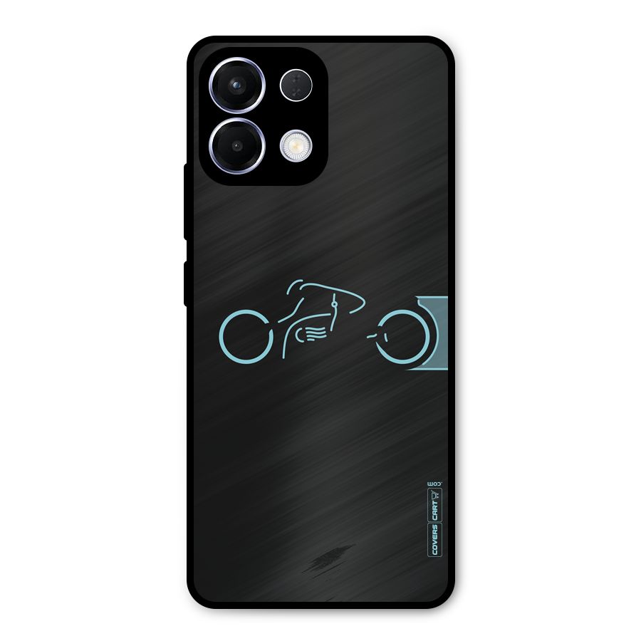 Blue Ride Metal Back Case for Oppo K13