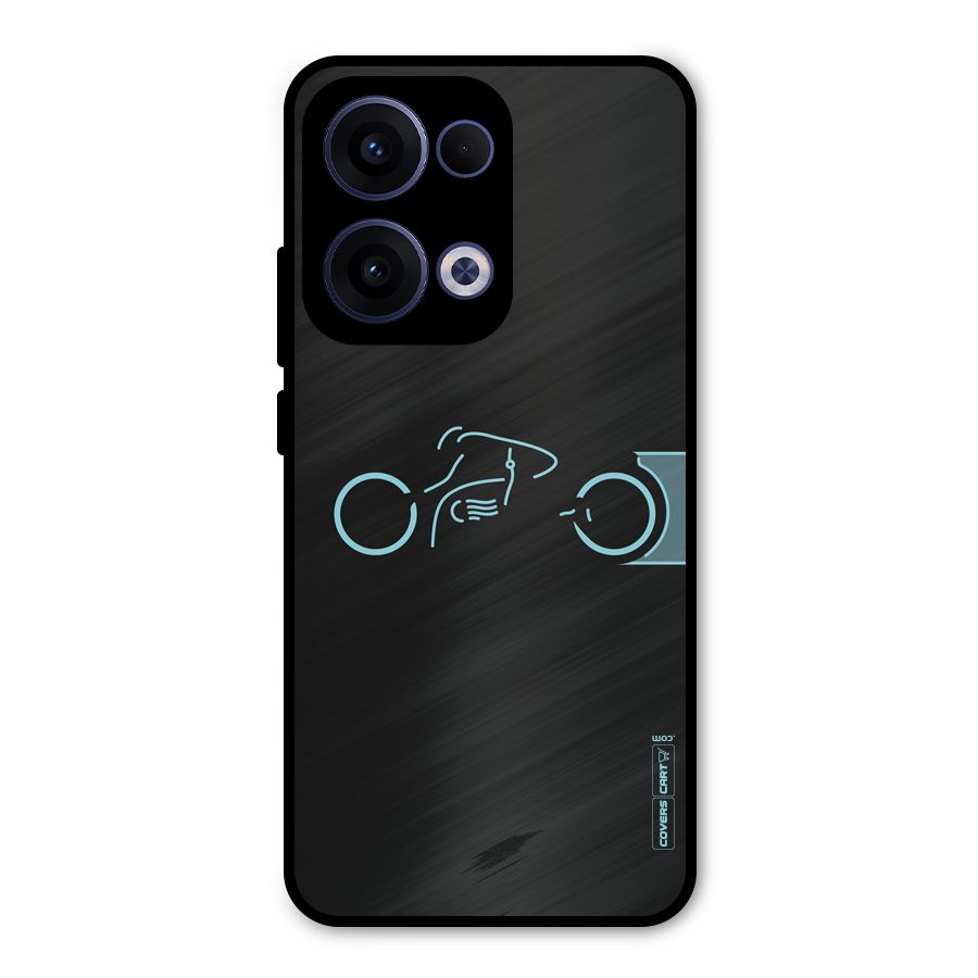 Blue Ride Metal Back Case for Oppo Reno13