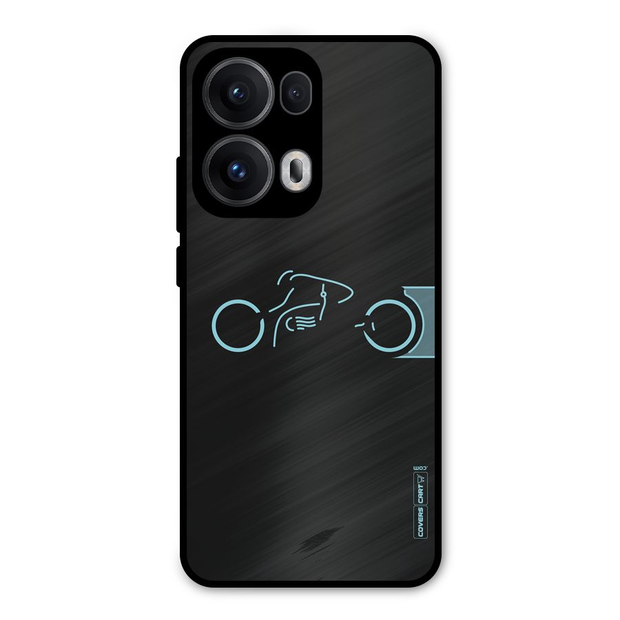 Blue Ride Metal Back Case for Oppo Reno13 Pro