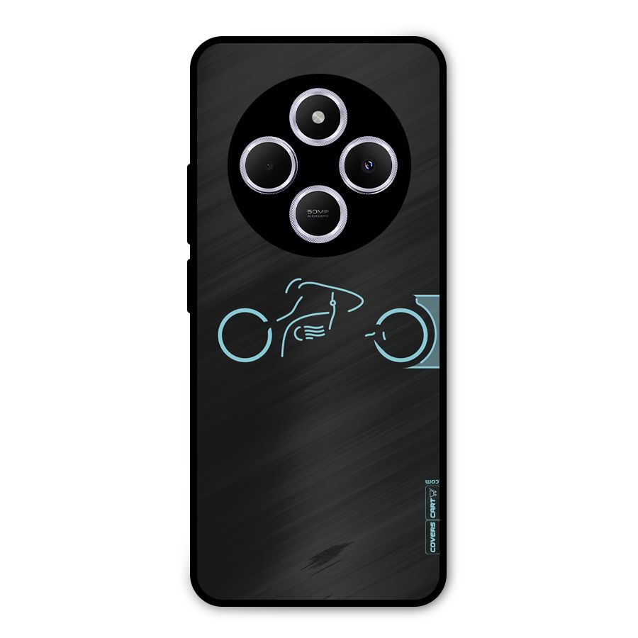 Blue Ride Metal Back Case for Poco C75 5G