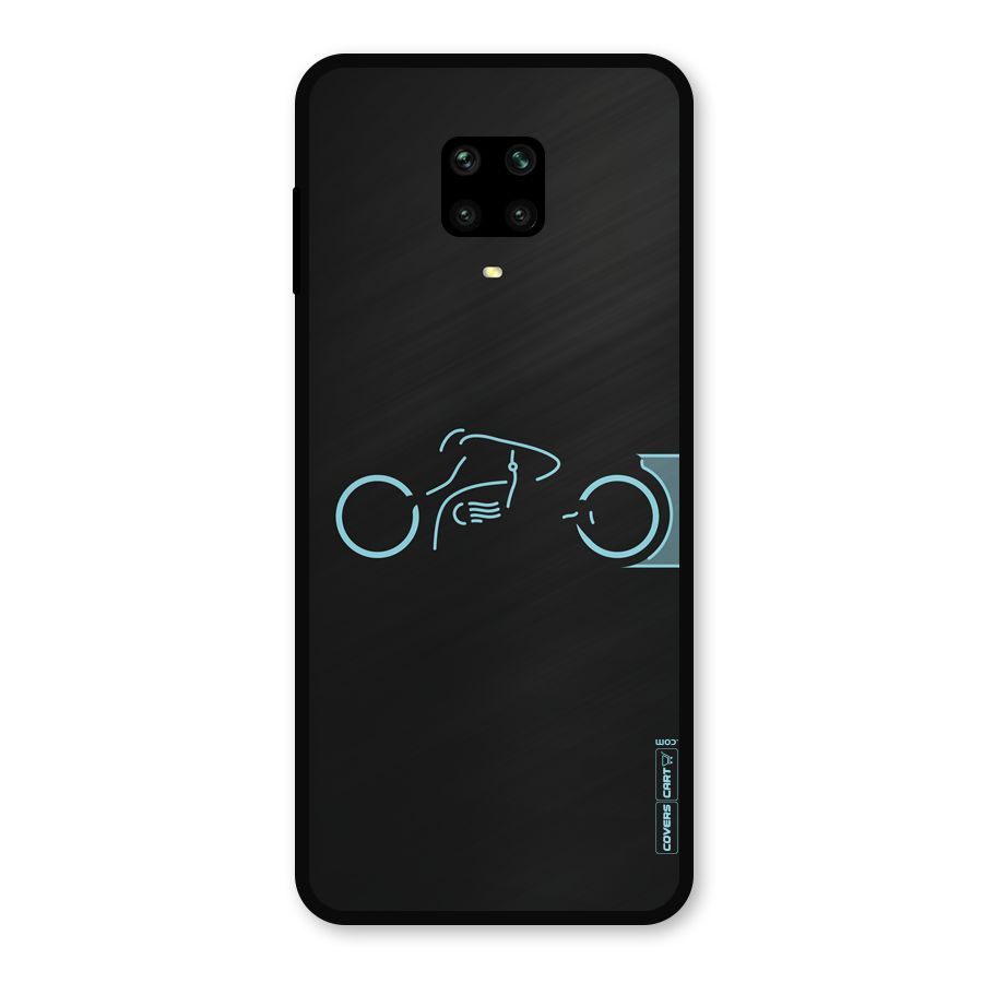 Blue Ride Metal Back Case for Poco M2 Pro