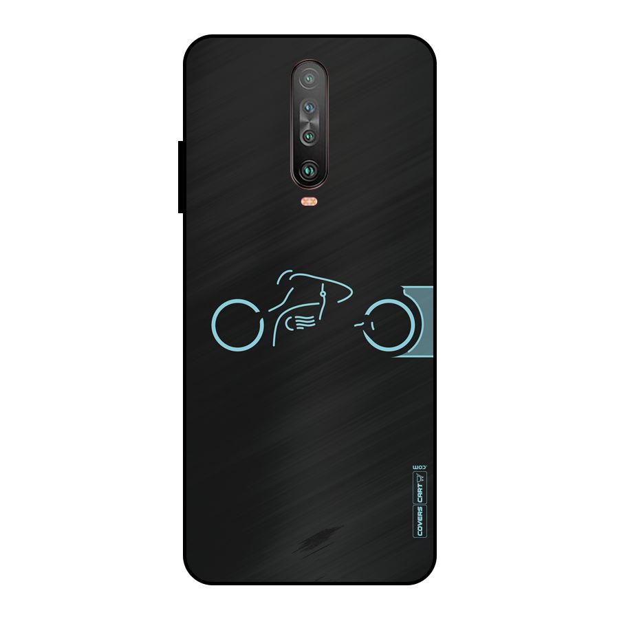 Blue Ride Metal Back Case for Poco X2