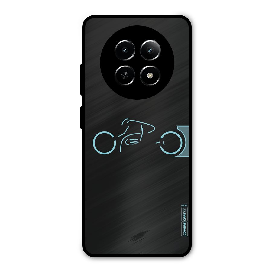 Blue Ride Metal Back Case for Realme 12 5G