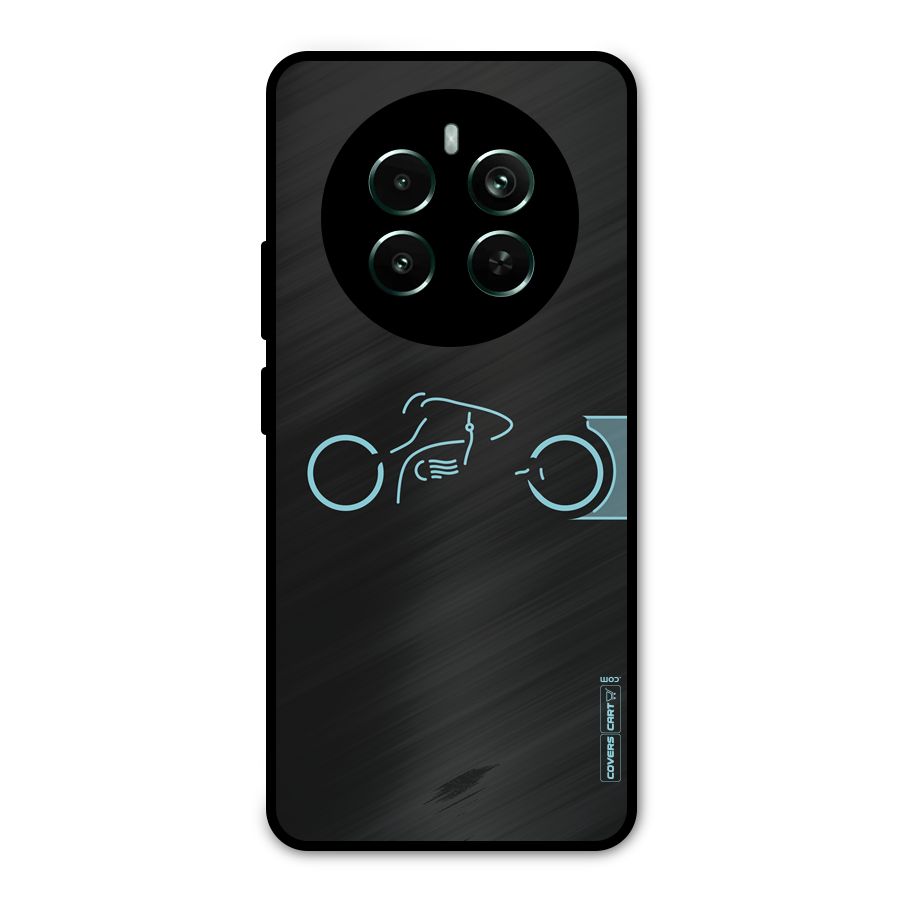 Blue Ride Metal Back Case for Realme 12 Pro Plus