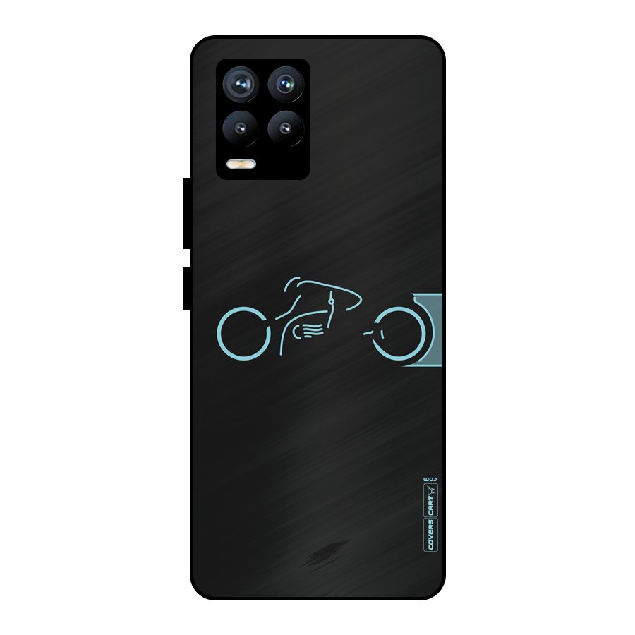 Blue Ride Metal Back Case for Realme 8 Pro