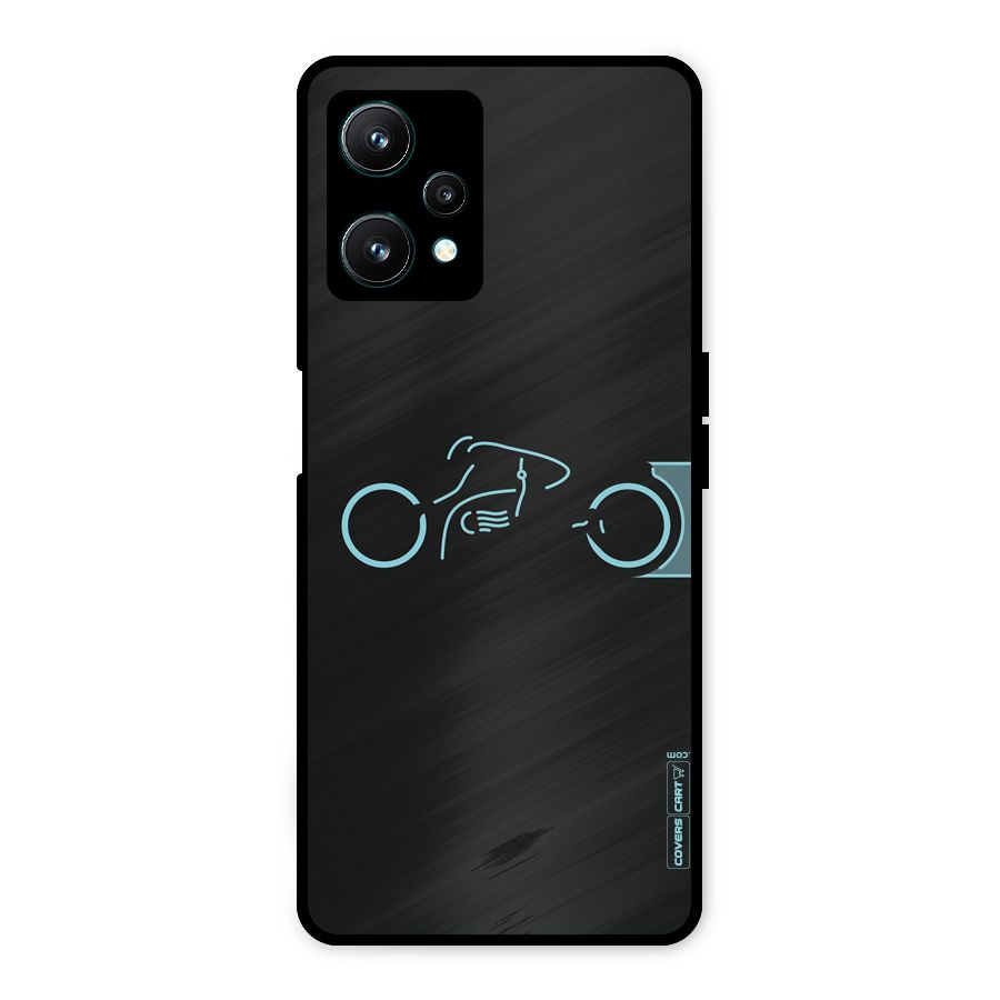 Blue Ride Metal Back Case for Realme 9 Pro 5G