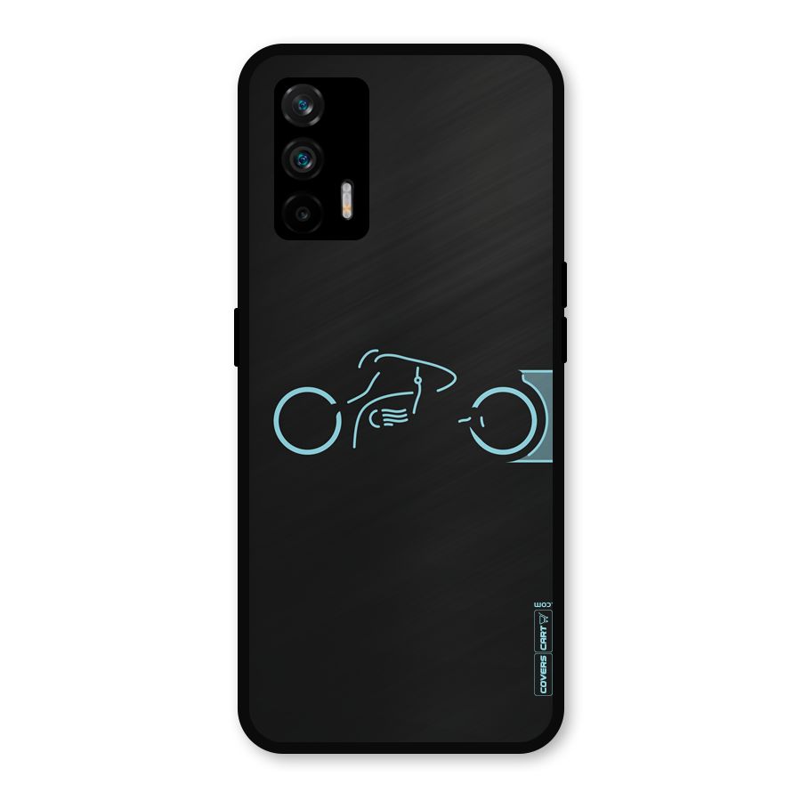 Blue Ride Metal Back Case for Realme GT 5G