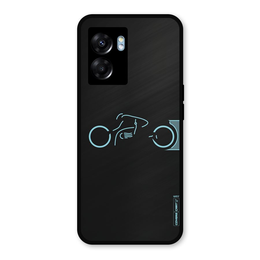Blue Ride Metal Back Case for Realme Narzo 50 5G