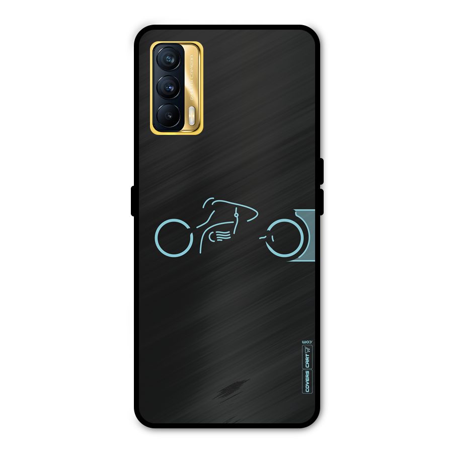 Blue Ride Metal Back Case for Realme X7