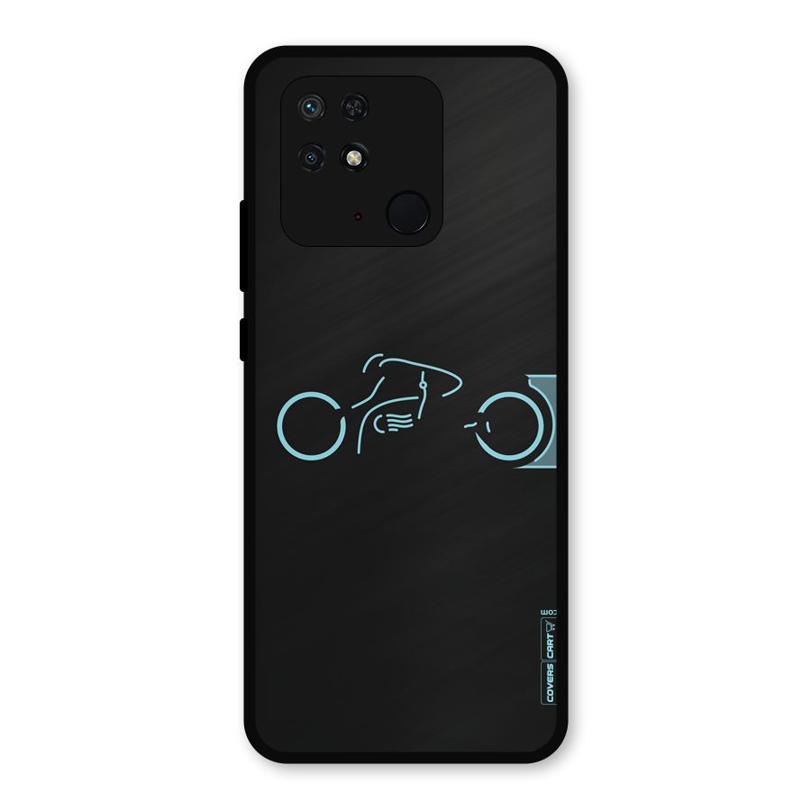 Blue Ride Metal Back Case for Redmi 10