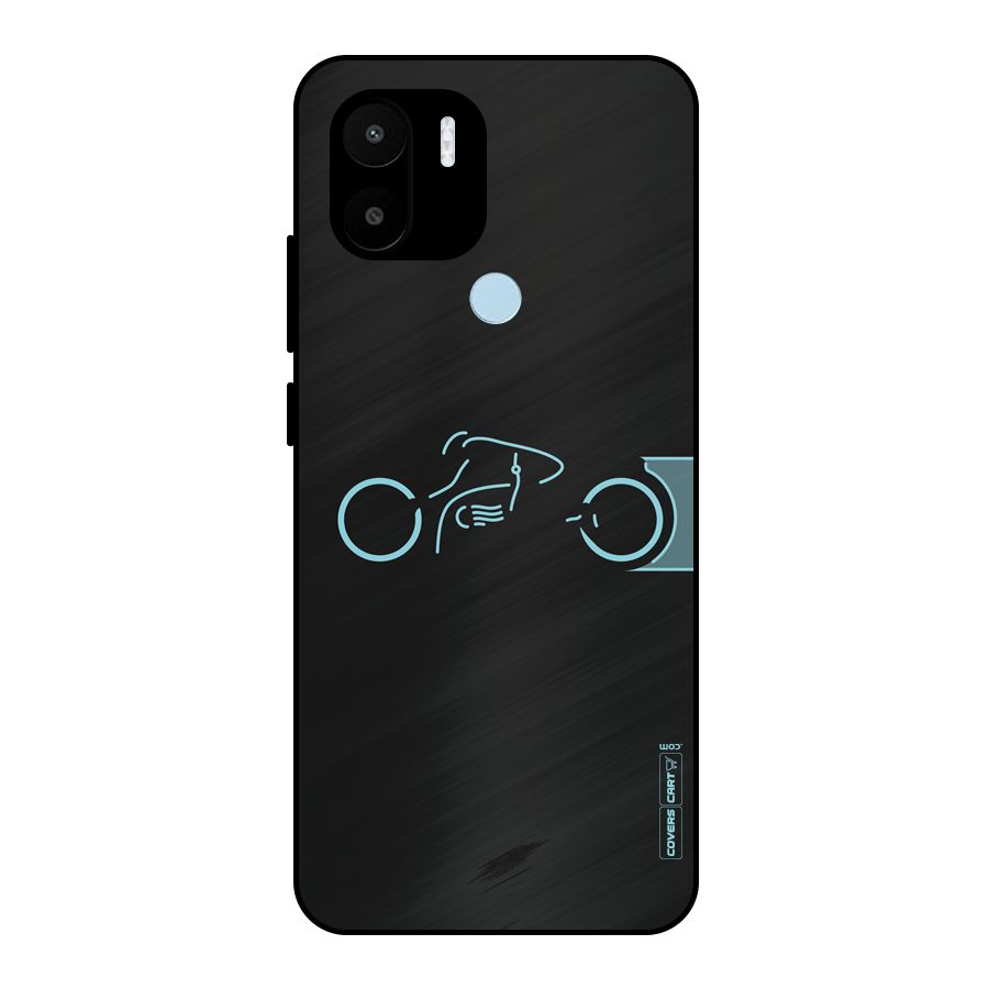 Blue Ride Metal Back Case for Redmi A2+
