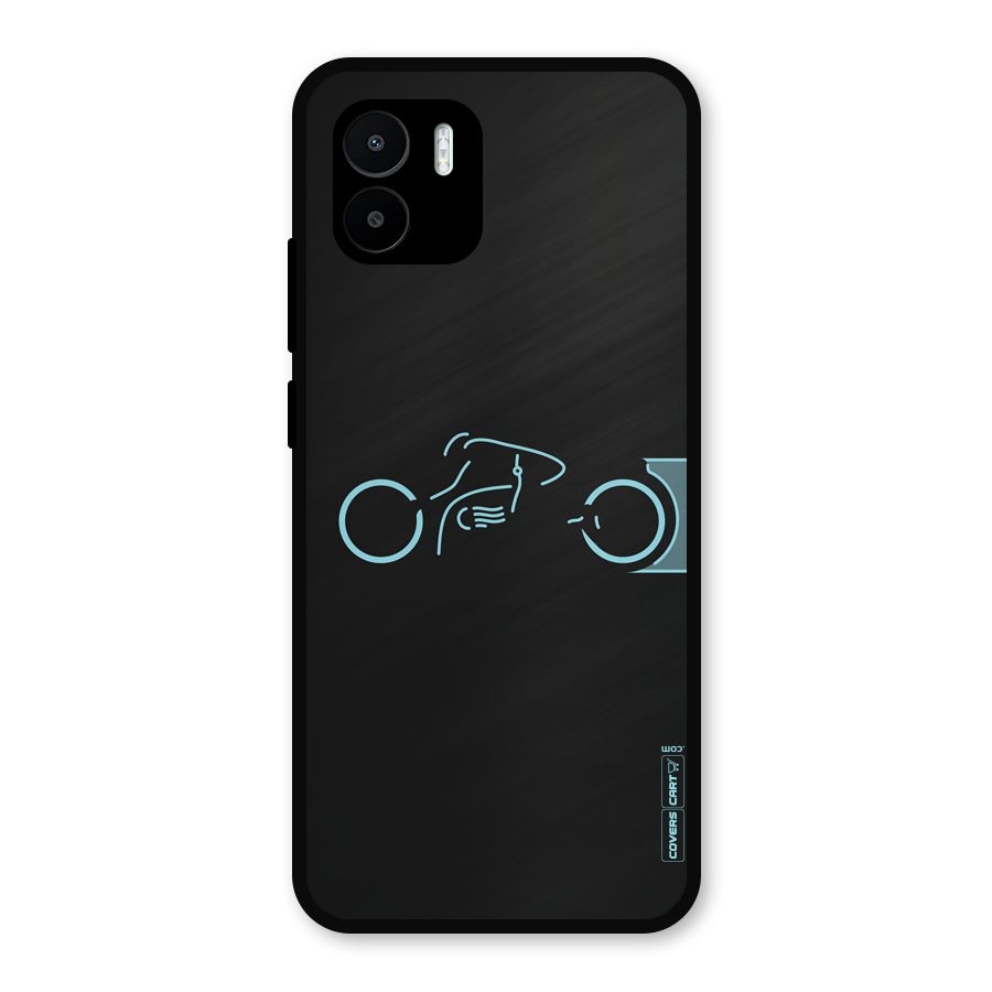 Blue Ride Metal Back Case for Redmi A2