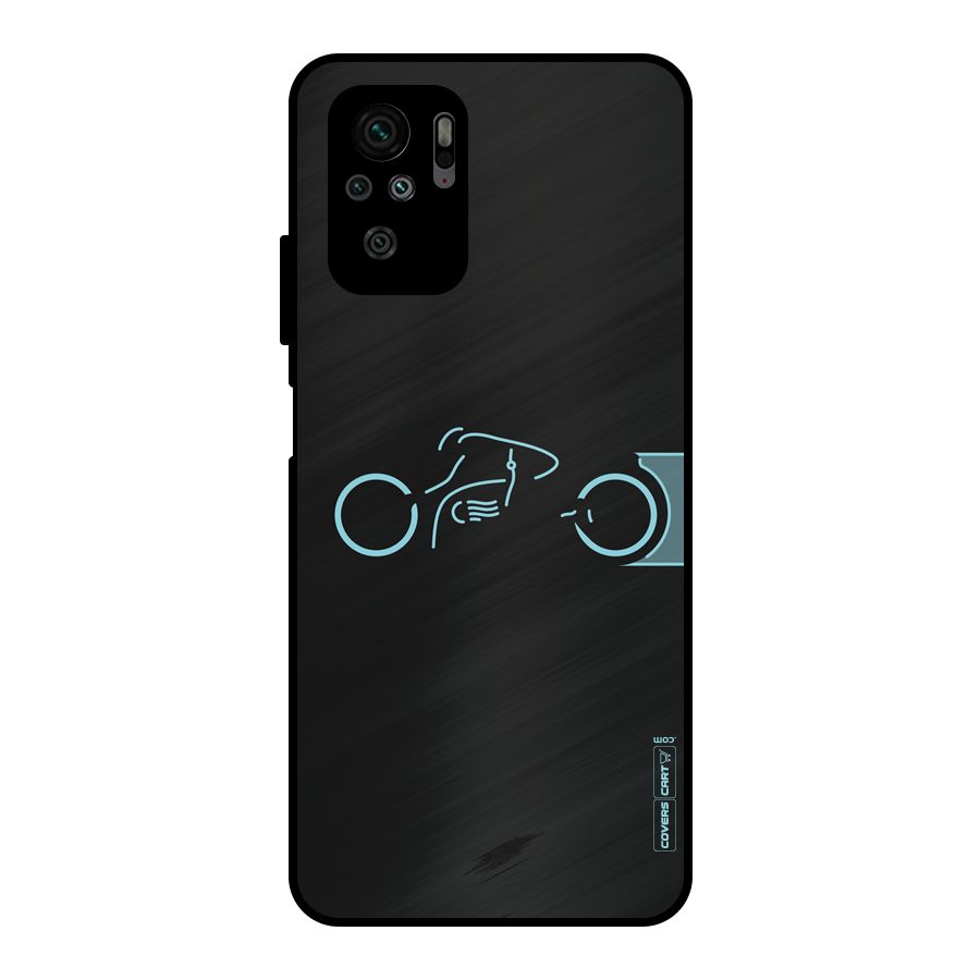 Blue Ride Metal Back Case for Redmi Note 10S