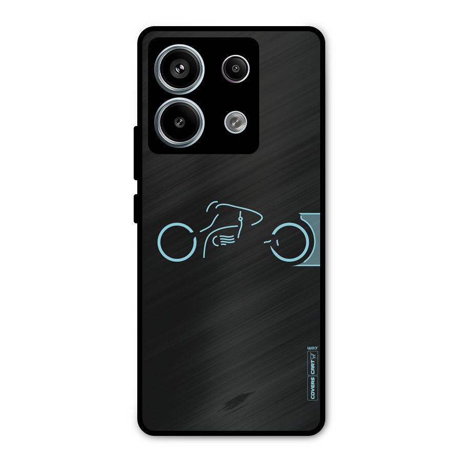 Blue Ride Metal Back Case for Redmi Note 13 Pro 5G
