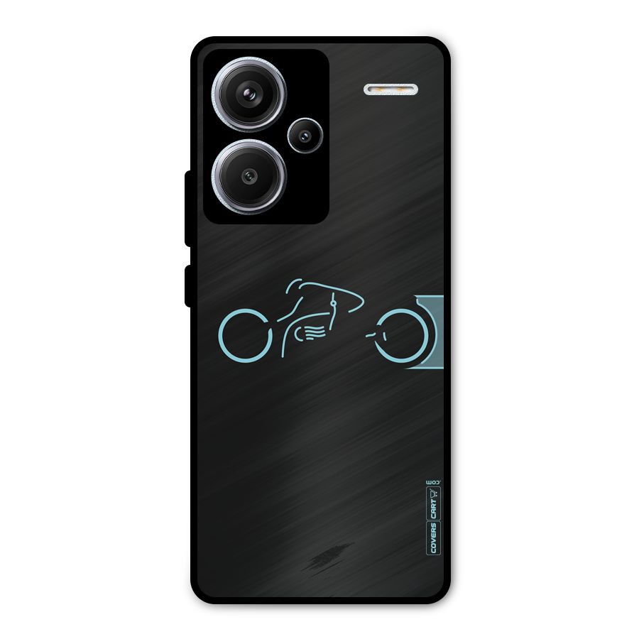 Blue Ride Metal Back Case for Redmi Note 13 Pro Plus