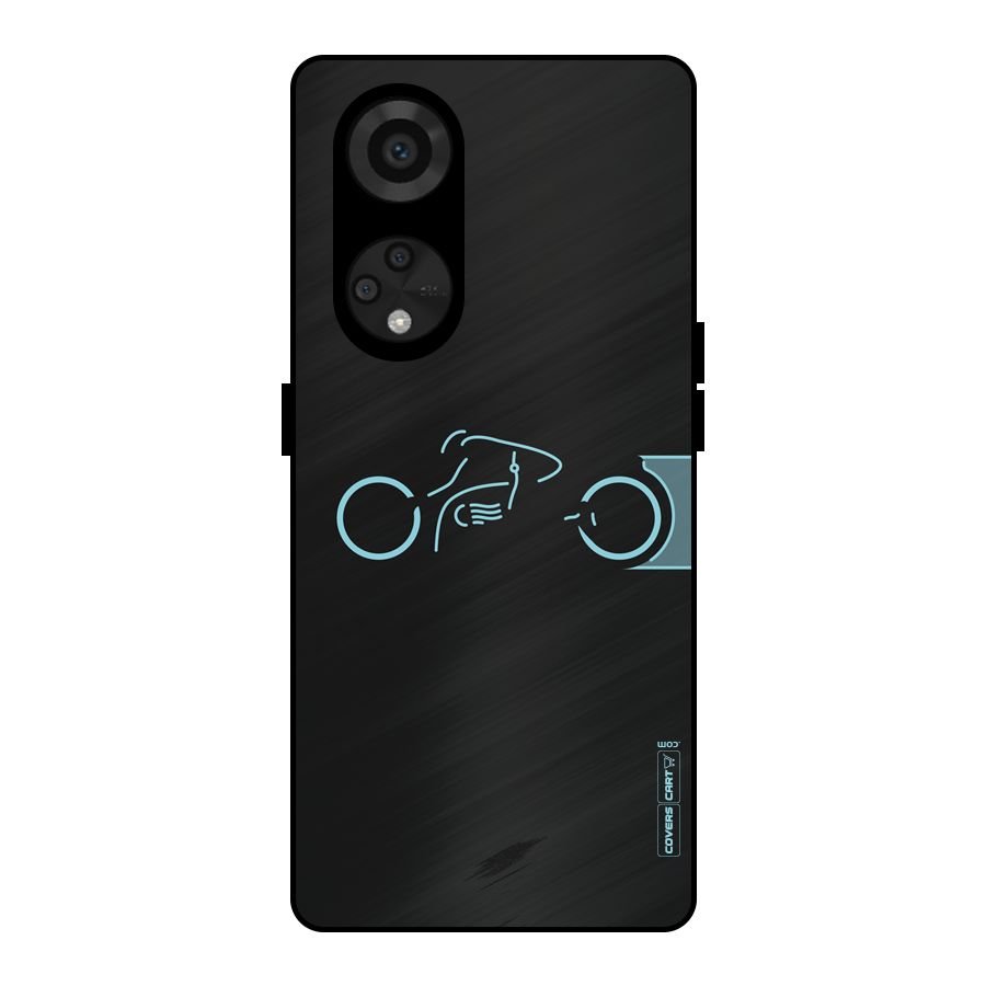 Blue Ride Metal Back Case for Reno8 T 5G